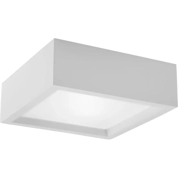 tecnomat plafoniera gabriel quadrata 2xe27 fino a 25w lampadine non incluse in gesso 250x250x85 mm