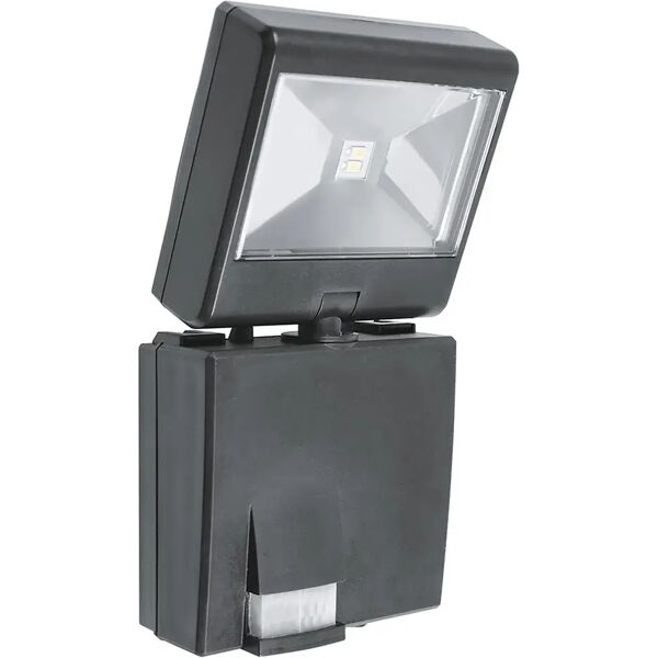 tecnomat proiettore led intec cosmo 2x0,5w 80 lumen 4000k luce bianca in abs con sensore ip44