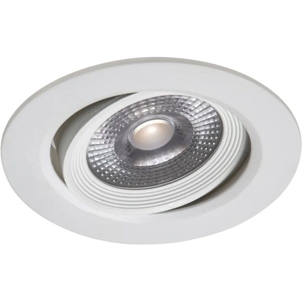 vivida faretto incasso 7w tondo plastica bianco 3000k  455 lumen Ø73 mm (lxa) 90x45