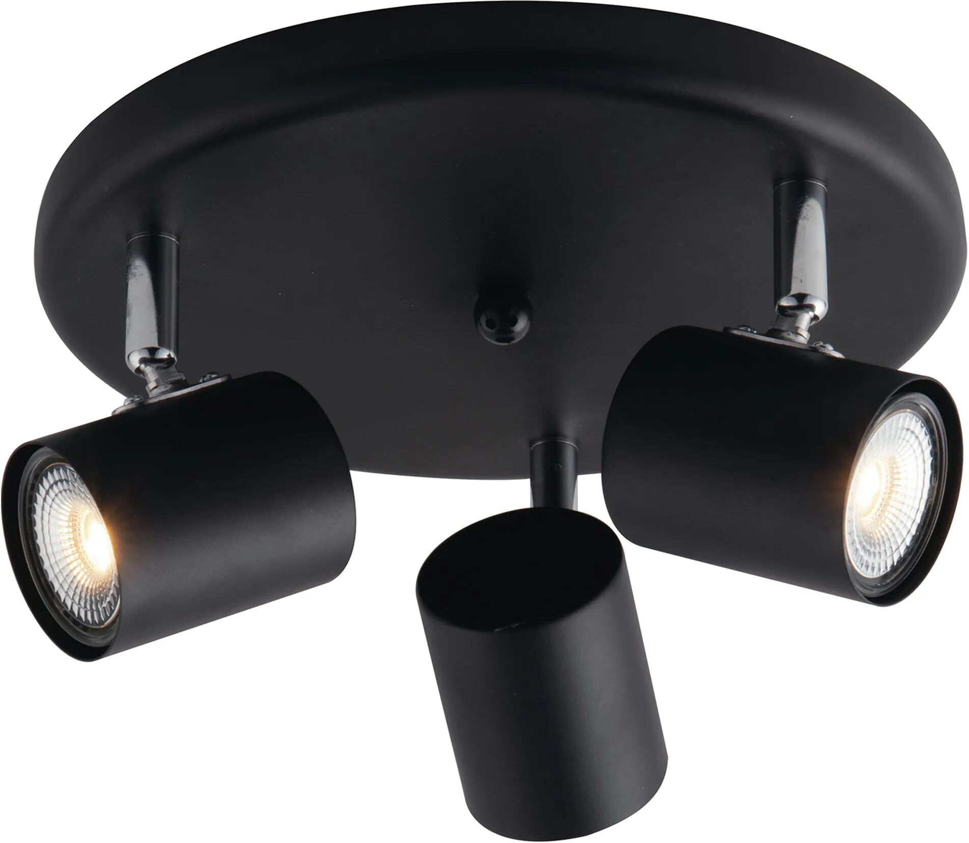 tecnomat plafoniera 3 luci zero 3xgu10 fino a 35w lampadine non incluse 235x120 mm nero orientabile