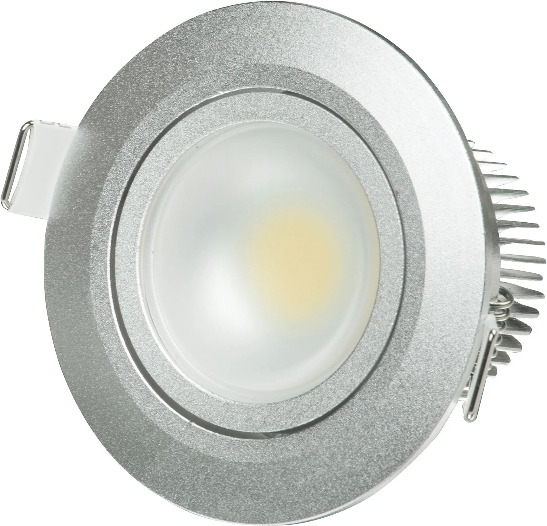 Vivida FARETTO INCASSO  LED COB 8W TONDO SILVER 4000K 750 lumen DIMENSIONI Ø 85x43 mm