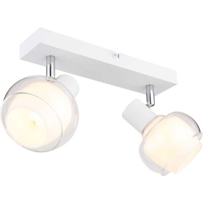 Lampada da soffitto bianca Globo Lighting - E14, Max 40W, Regolabile Lampada da soffitto bianca Globo Lighting - E14, Max 40W, Regolabile