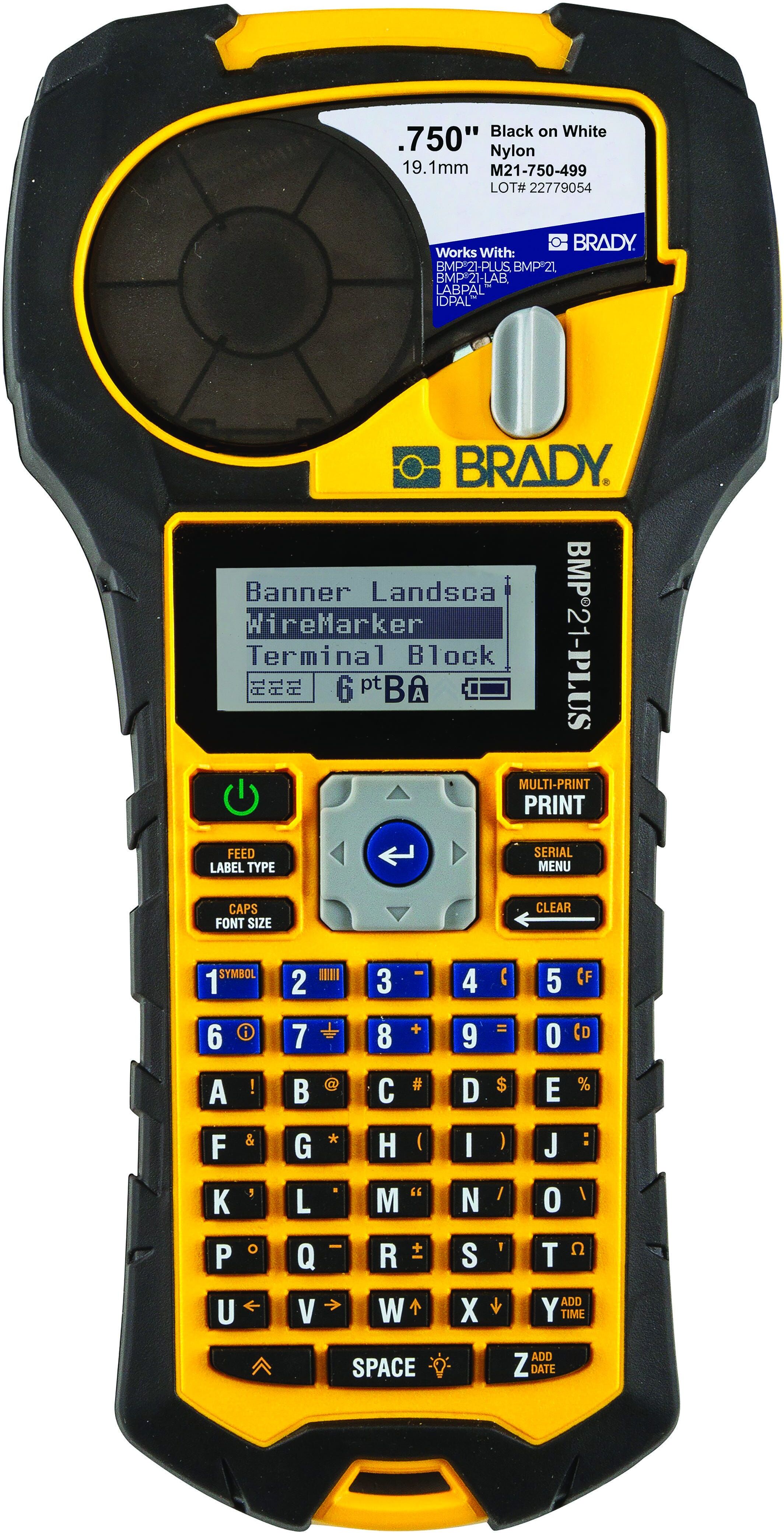 BRADY Etichettatore Professionale  Bmp21 Con 104 Simboli Elettrici Batterie Ricaricabili BRADY Etichettatore Professionale  Bmp21 Con 104 Simboli Elettrici Batterie Ricaricabili