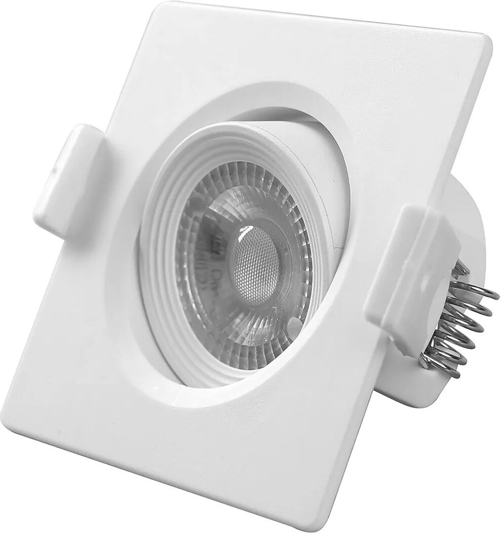 VIVIDA Faretto Incasso 3w Quadrato Plastica Bianco 4000k  230 Lumen Ø60 Mm (Lxlxa) 75x75x45