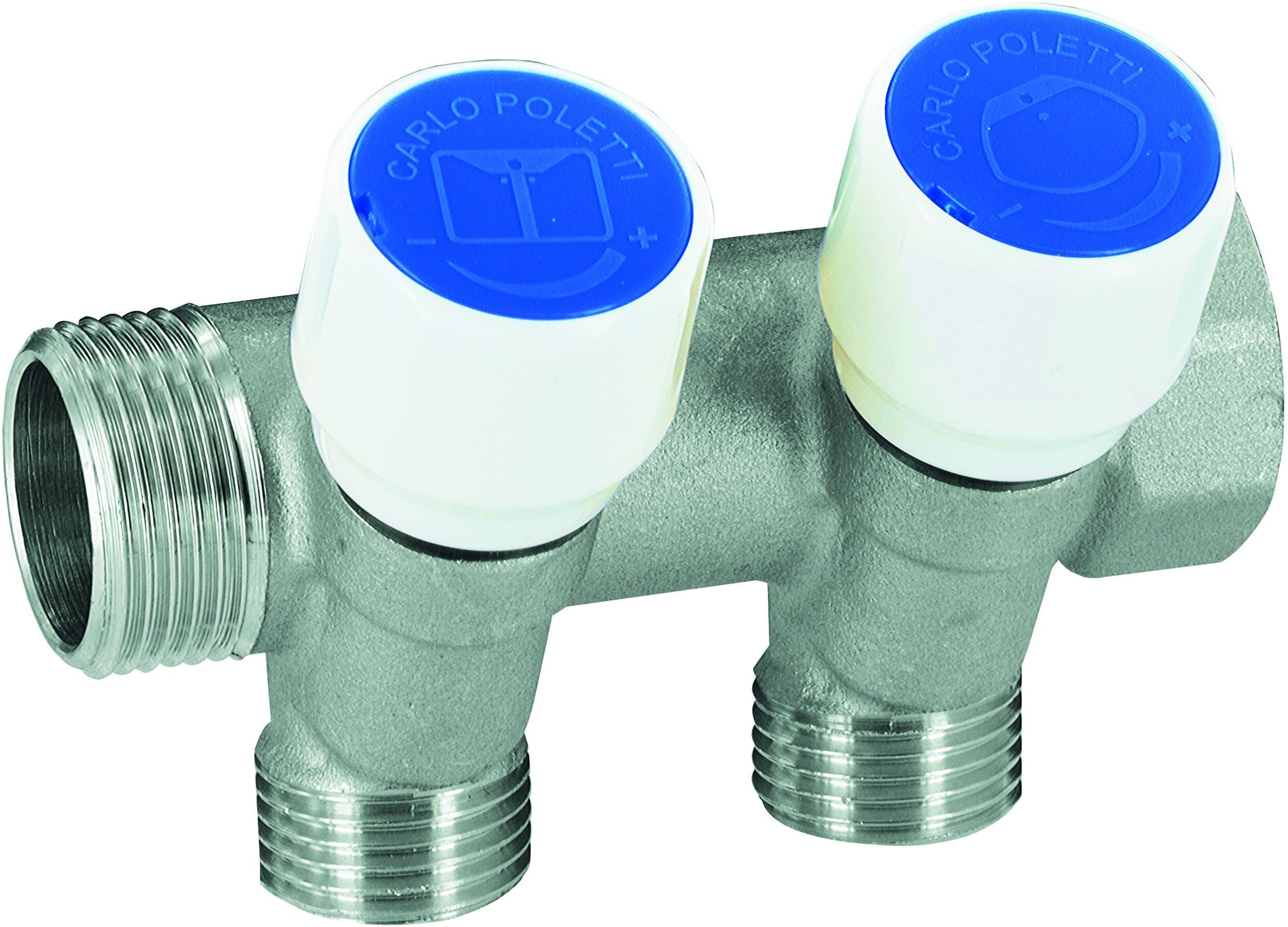 Collettore Sanitario Poletti C532 2 Vie M 1/2'' Con Rubinetto Int. 40 Mm Ingresso Mf 3/4'' Collettore Sanitario Poletti C532 2 Vie M 1/2'' Con Rubinetto Int. 40 Mm Ingresso Mf 3/4''