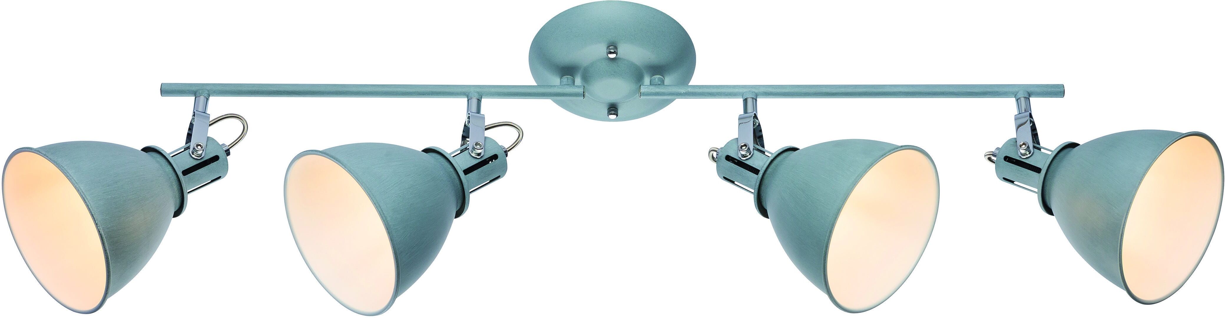 Barra 4 Luci Rosty E27 In Metallo E Cemento Interno Smaltato 4x40w Non Incluse Barra 4 Luci Rosty E27 In Metallo E Cemento Interno Smaltato 4x40w Non Incluse