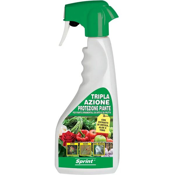 sprint liquido protezione piante  tripla azione protegge da malattie afidi e acari 500 ml