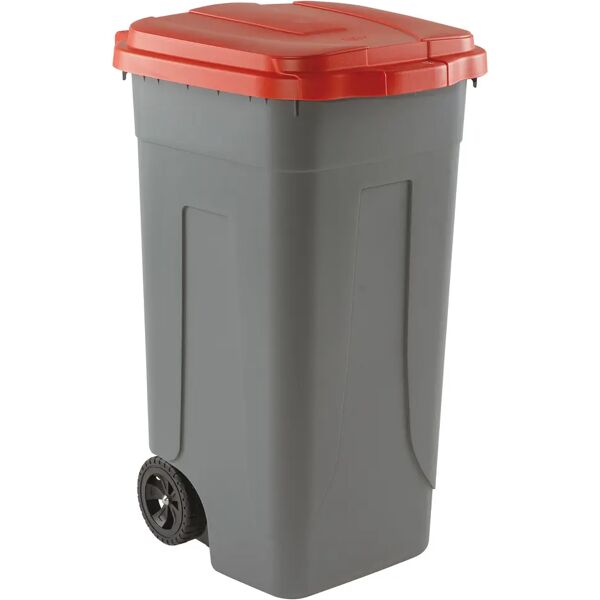 tecnomat coperchio per bidone mobilplastic 100 l rosso