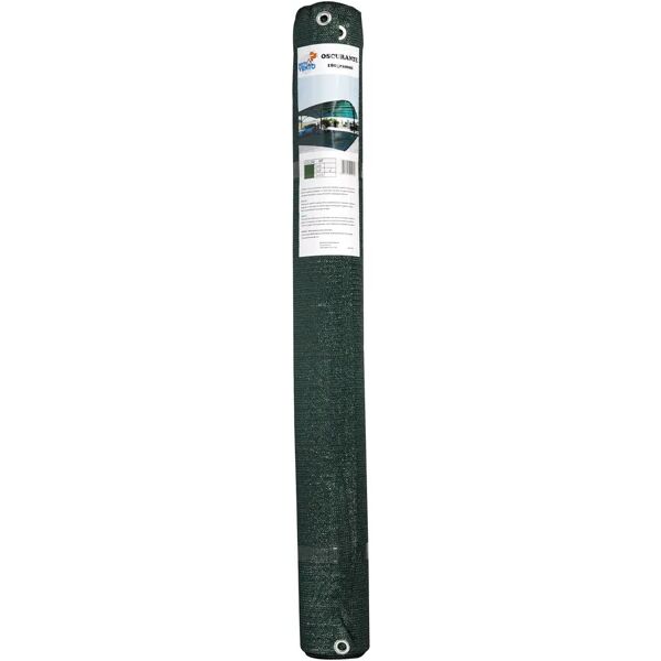 tecnomat tessuto ombreggiante con occhielli 2x5 m - 180 g/m² verde scuro