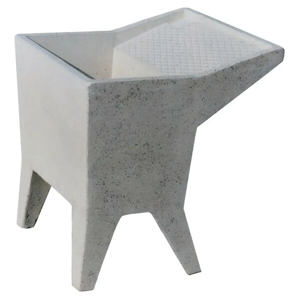 accademia_61 lavatoio in cemento grigio 60x63x75 cm (lxpxh) peso 83 kg
