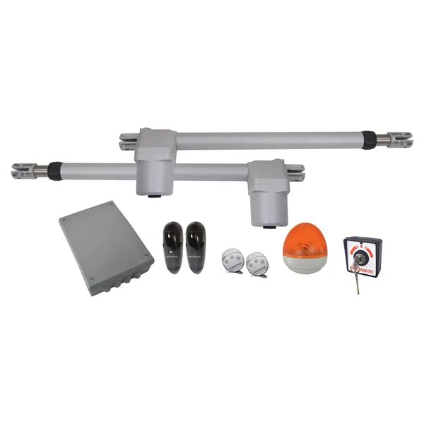 euromatic kit apricancello  techno 4 24v doppia anta battente fino a 250 kg per anta