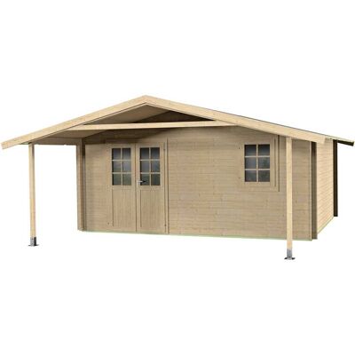 Alce Edile CASETTA BK GREZZA PAESTUM 500x410+200 cm CON PALI DI SOSTEGNO SENZA PAVIMENTO E PARETI SP. 45mm Alce Edile CASETTA BK GREZZA PAESTUM 500x410+200 cm CON PALI DI SOSTEGNO SENZA PAVIMENTO E PARETI SP. 45mm