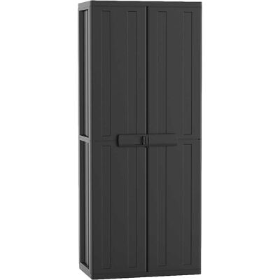 Terry ARMADIO IN RESINA J-LOCK 2 ANTE TUTTOPIANI 68x163,5x37,5 cm NERO Terry ARMADIO IN RESINA J-LOCK 2 ANTE TUTTOPIANI 68x163,5x37,5 cm NERO