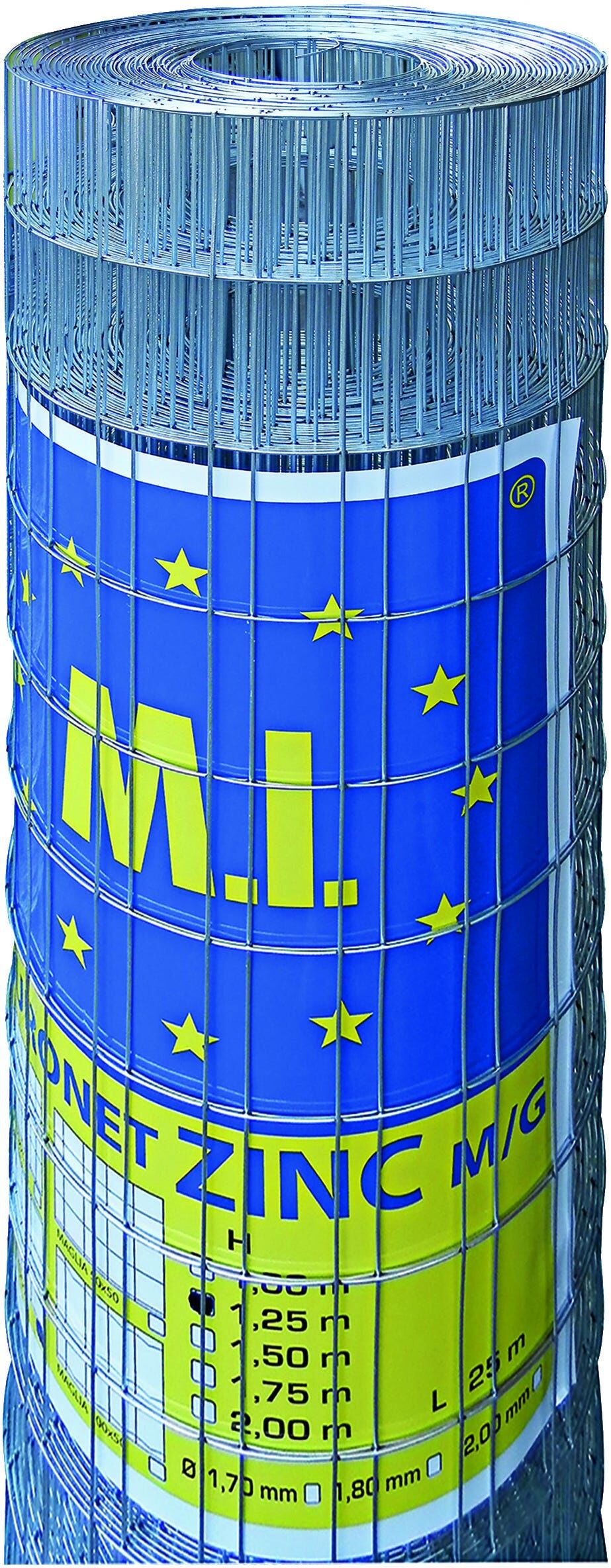 Rete Zincata 2x25 M Filo Ø 1,70 Mm Maglia 50x75 Mm Rete Zincata 2x25 M Filo Ø 1,70 Mm Maglia 50x75 Mm