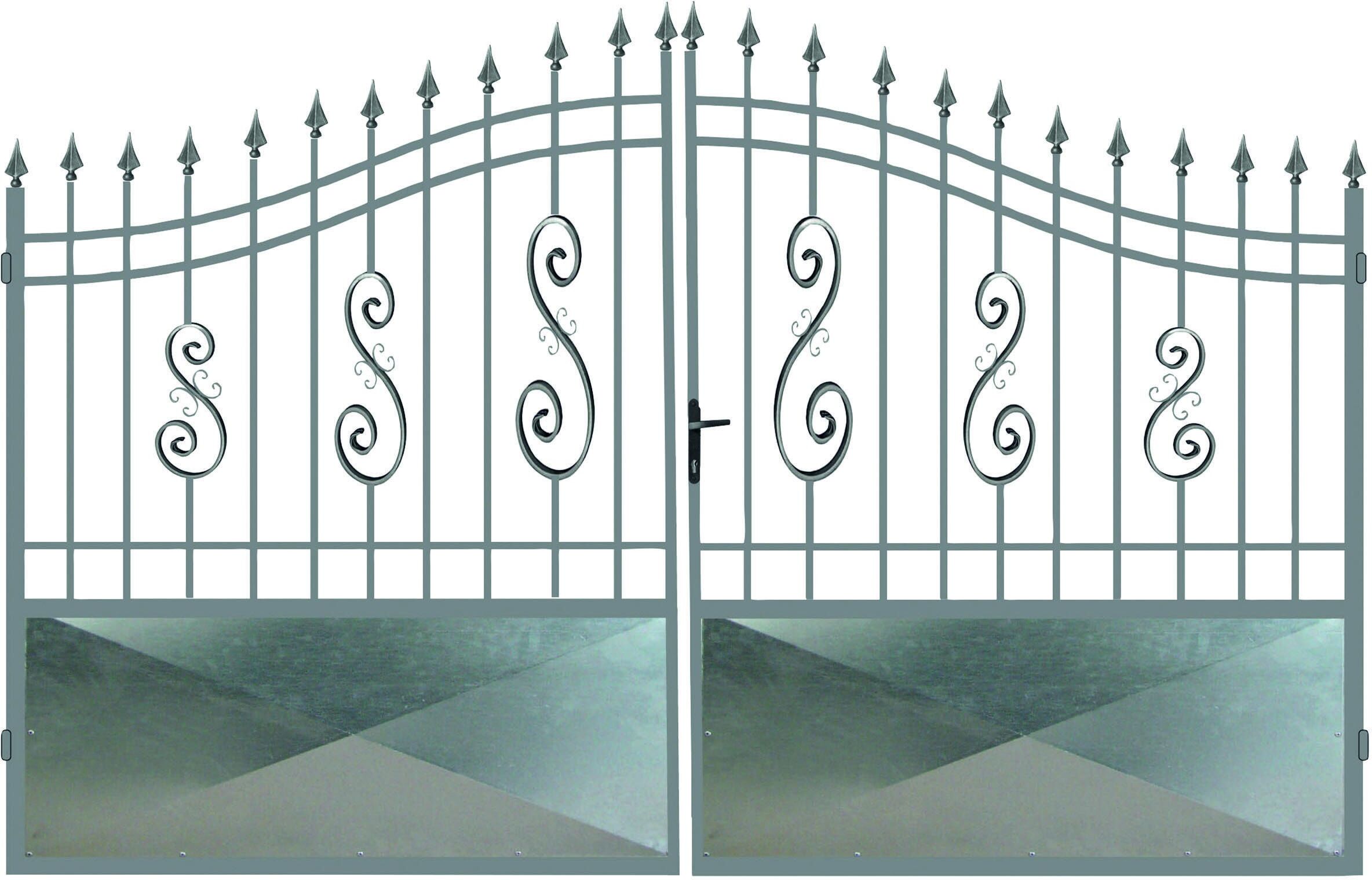 Cancello Zincato A Caldo Giove 2 Ante 300x210 Cm (Lxh) Cancello Zincato A Caldo Giove 2 Ante 300x210 Cm (Lxh)