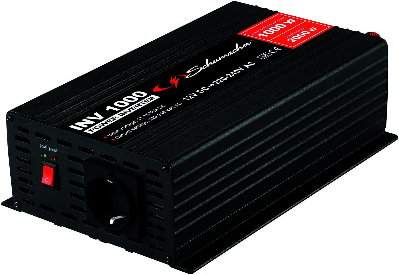 Convertitore Corrente 1000 W Continui 12-220 V Frequenza 50/60 Hz Convertitore Corrente 1000 W Continui 12-220 V Frequenza 50/60 Hz