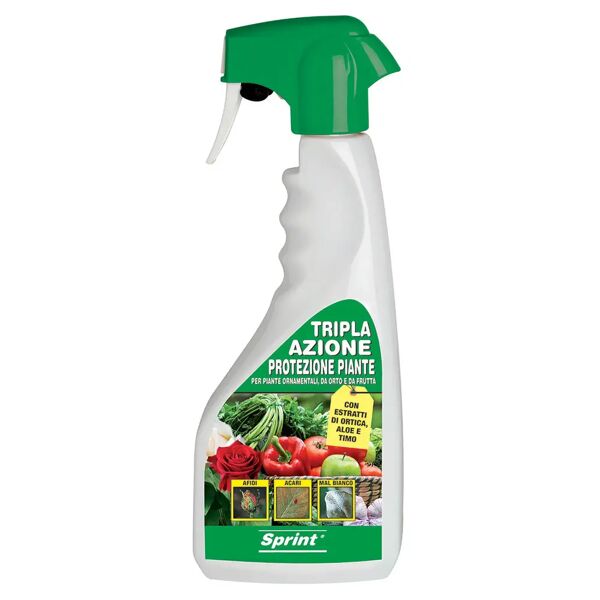 sprint liquido protezione piante  tripla azione protegge da malattie afidi e acari 500 ml