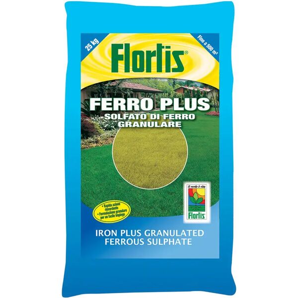 flortis concime prato-giaridno granulare  ferro plus pronto effetto fe 12 +mn+mg 25 kg