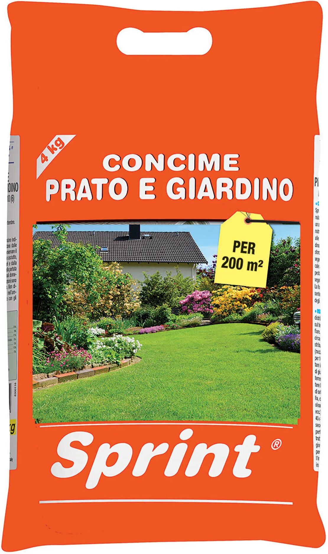 sprint concime prato-giardino granulare  pronto effetto npk 13.5.5+s 4 kg