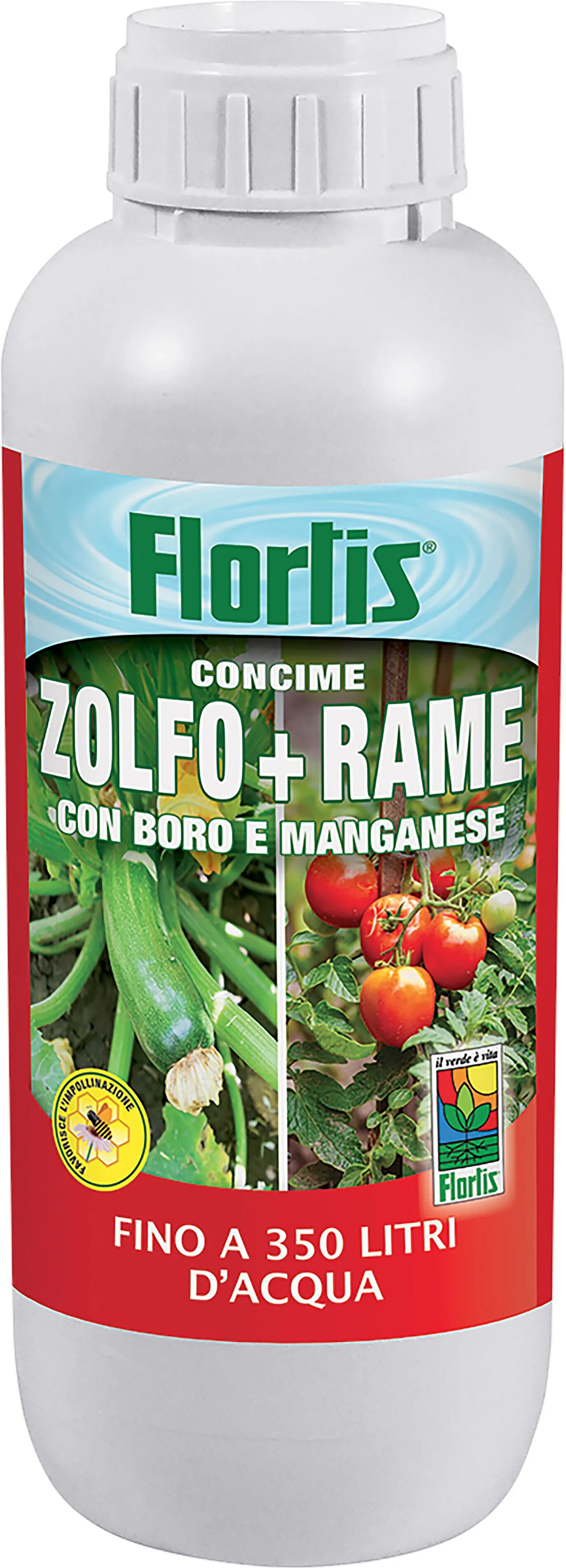 flortis concime fogliare per ortaggi e frutti a base di boro rame e zolfo  1 kg