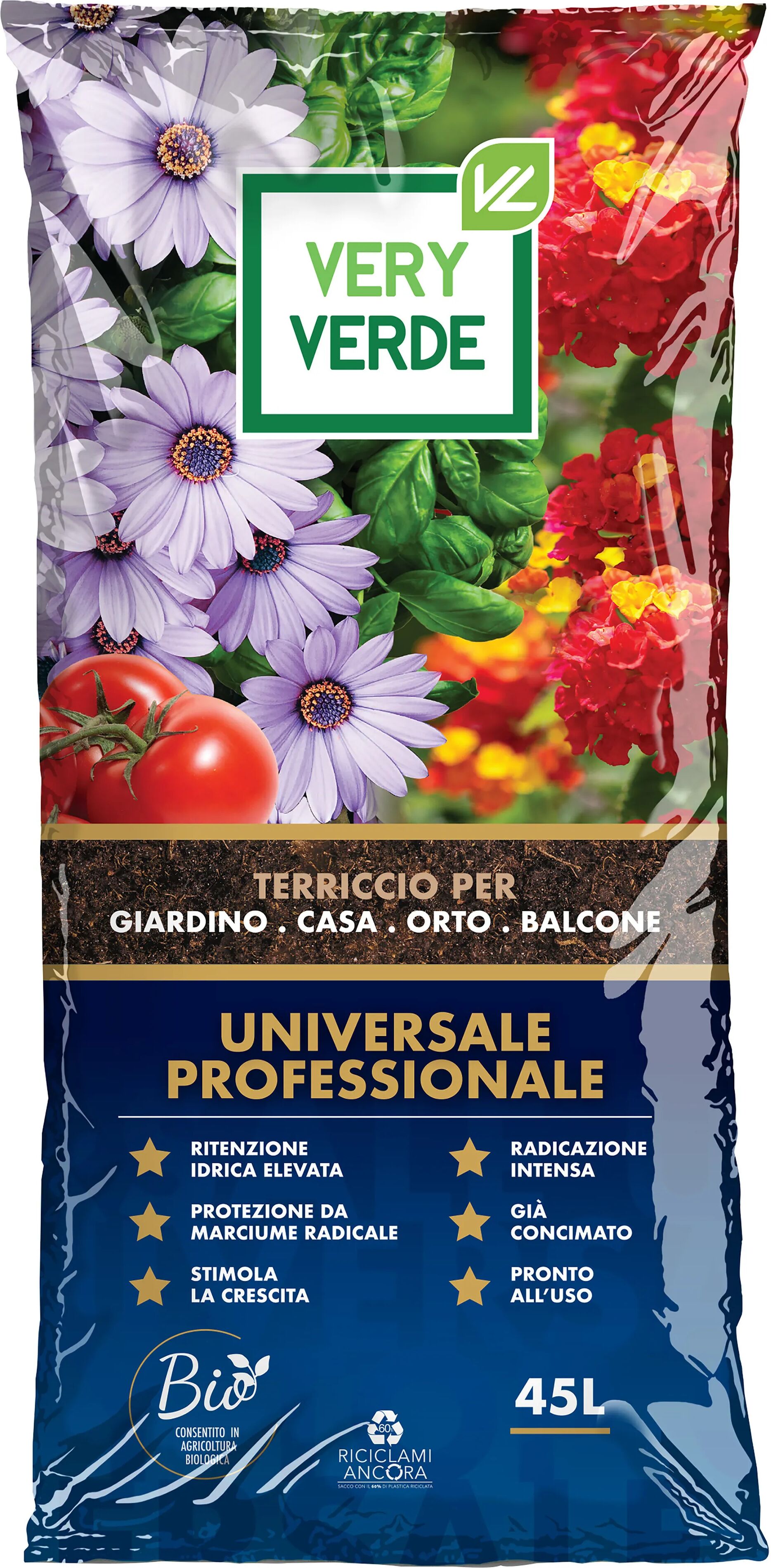 tecnomat terriccio universale professionale 45 l very verde concimato