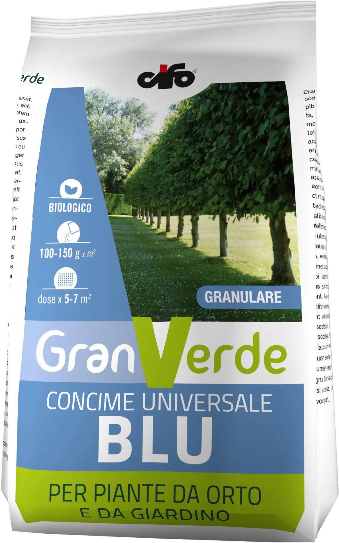 granverde concime universale granulare  cifo blu pronto effetto 5 kg