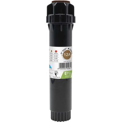 Rain IRRIGATORE STATICO S020 BROWN CON TESTINA 12A ALZO 10 cm RAGGIO 4,2 m Rain IRRIGATORE STATICO S020 BROWN CON TESTINA 12A ALZO 10 cm RAGGIO 4,2 m