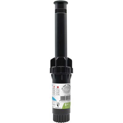 Rain IRRIGATORE STATICO S020 BLACK CON TESTINA 15A ALZO 5 cm RAGGIO 5,2 m Rain IRRIGATORE STATICO S020 BLACK CON TESTINA 15A ALZO 5 cm RAGGIO 5,2 m