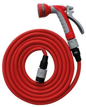 Tubo Estensibile 10 M Yoyo Antitorsione Completo Di 3 Raccordi E Pistola Multifunzione Tubo Estensibile 10 M Yoyo Antitorsione Completo Di 3 Raccordi E Pistola Multifunzione