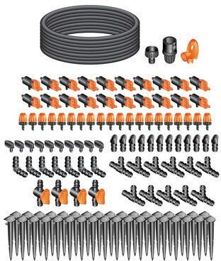 CLABER Kit Pronto All'Uso Per Orto  4 Zone Con Tubo Collettore Da 1/2" E Raccordi CLABER Kit Pronto All'Uso Per Orto  4 Zone Con Tubo Collettore Da 1/2" E Raccordi