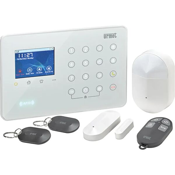 urmet kit allarme wireless  868 mhz wifi 4g con accessori serie dhome