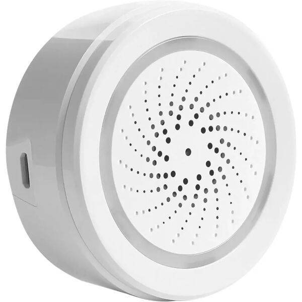 proxe sirena  domotica da interno wifi potenza 90 db app tuya alexa e google home ip56