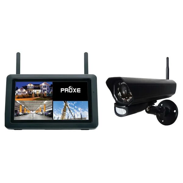 proxe kit tvcc  wireless digitale hd telecamera 16 led a colori monitor 7'' senza fili