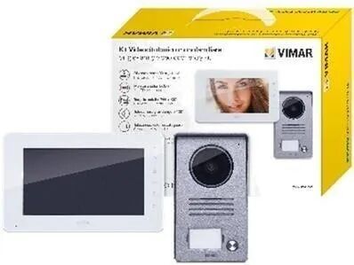 vimar_elvox_videocitofonia kit videocitofonico elvox k40910 con monitor 7'' e telecamera grandangolo 120° ip44