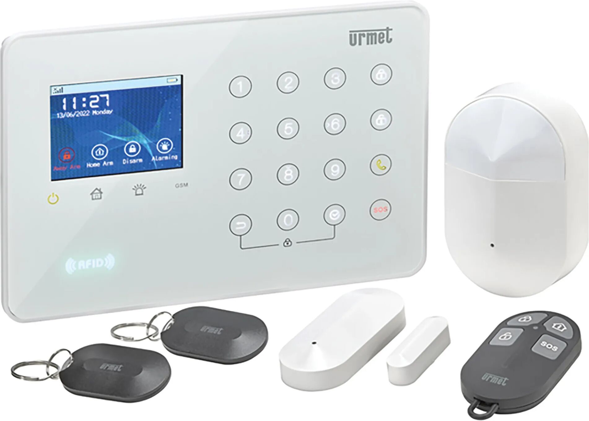 tecnomat kit allarme wireless urmet 868 mhz wifi 4g con accessori serie dhome