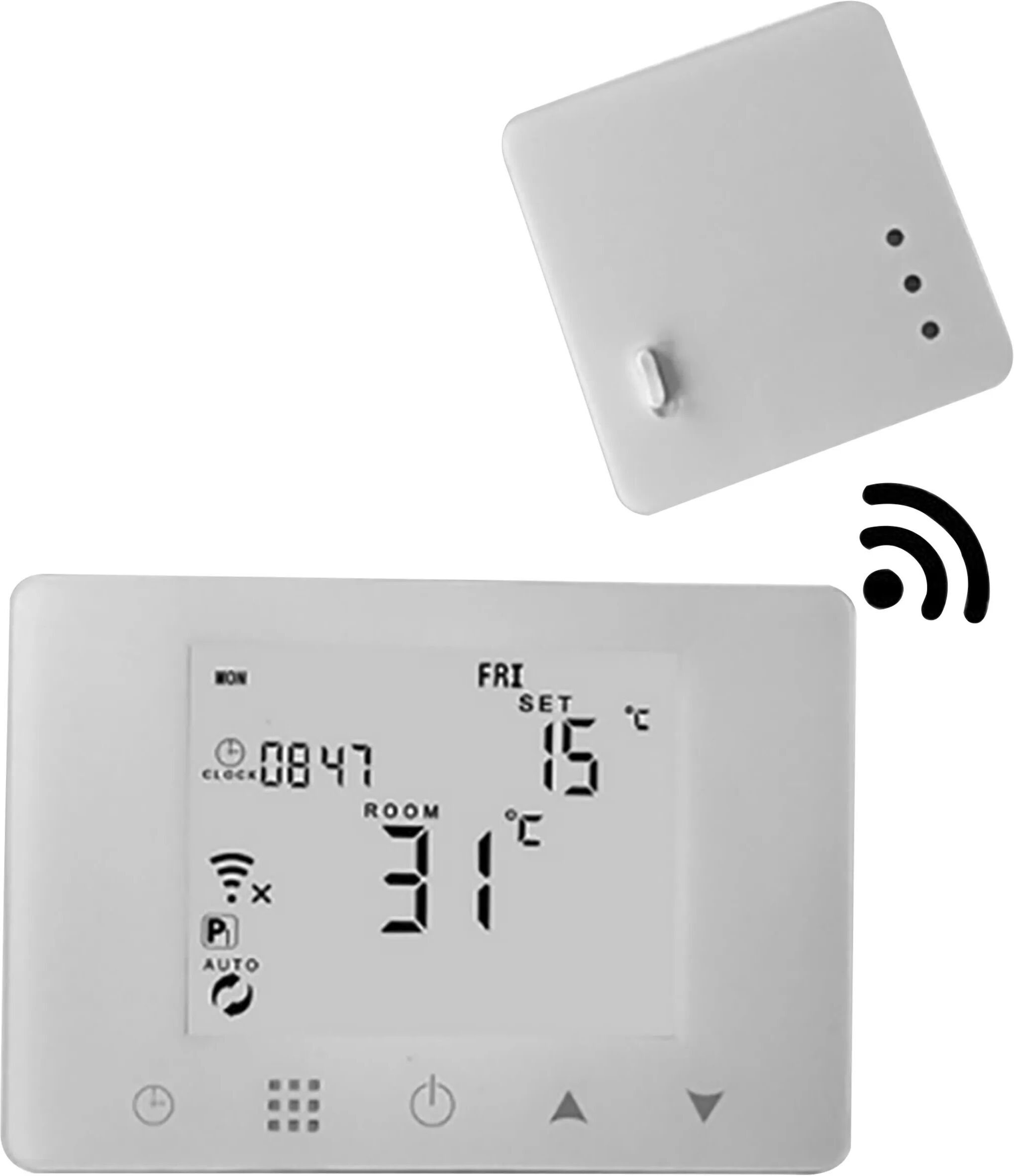 proxe cronotermostato settimanale da parete  wifi bianco controllo remoto app tuya 230v