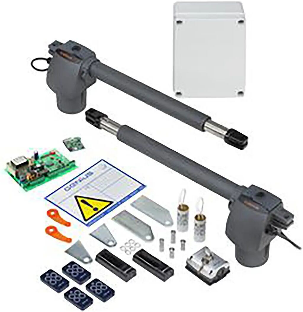 Genius KIT APRICANCELLO FAAC  GB300 230V PER CANCELLI 2 ANTE CON 2 TELECOMANDI MAX 3m PER ANTA