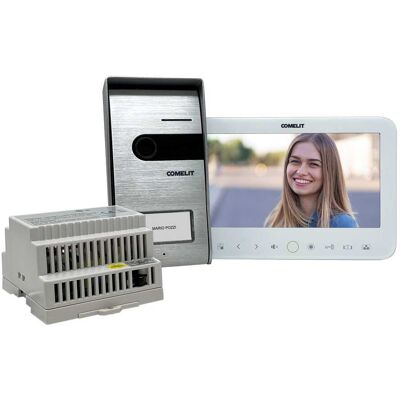 Comelit KIT VIDEOCITOFONICO G115K MONOFAMILIARE A COLORI 2 FILI CON MONITOR 7" Comelit KIT VIDEOCITOFONICO G115K MONOFAMILIARE A COLORI 2 FILI CON MONITOR 7"