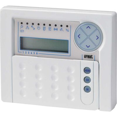 Tastiera di controllo allarme Urmet 1067/022 con display LCD Tastiera di controllo allarme Urmet 1067/022 con display LCD