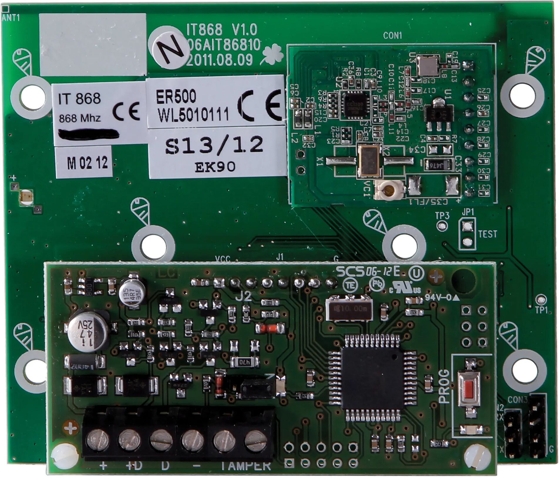 Urmet INTERFACCIA RADIO FILARE KIT VILLA 868 MHz GESTIONE 16 SENSORI 2 SIRENE E 8 RADIOCOMANDI