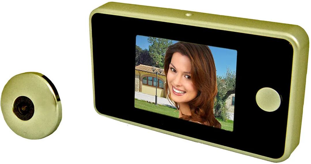 PROXE Spioncino Digitale Compatto  Gold Pannello Lcd 2,8'' Tft Telecamera 0,3 Megapixel