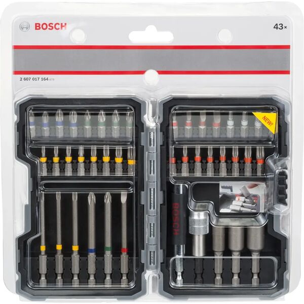 bosch set 43 pz  per avvitamento x-p con vari inserti e bussole porta inserti magnetico