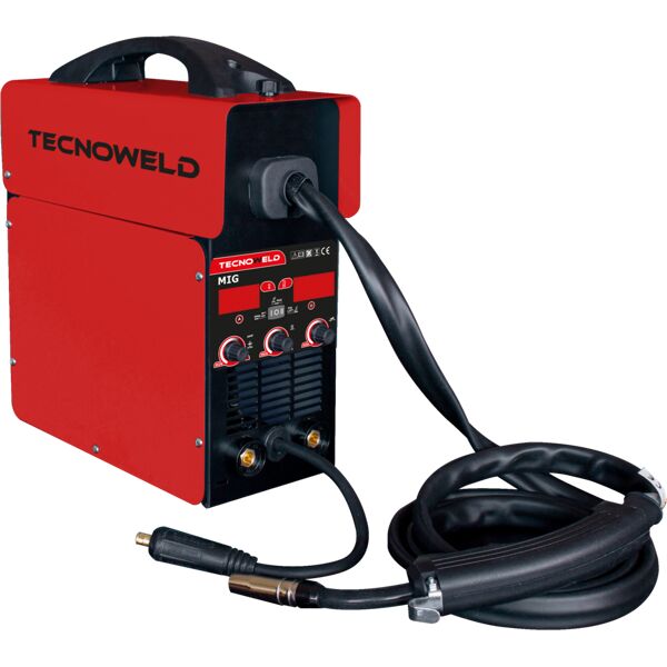 tecnoweld saldatrice inverter  mig130 gas nogas multifunzione mma mig tig 10-130a filo 1,0mm