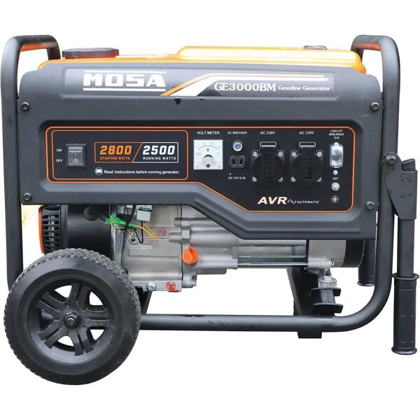 mosa generatore 2800w  ge3000bm 4 tempi potenza continua 2500 w motore gk 225 benzina