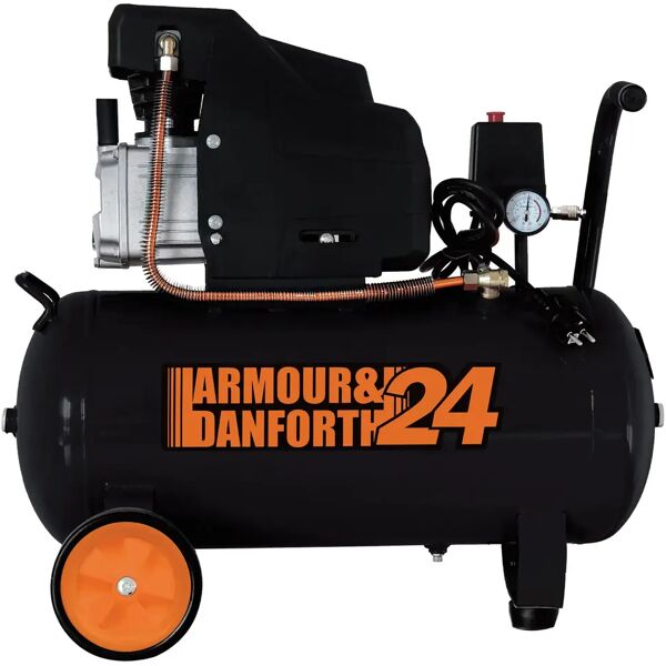 armour&danforth compressore 24 l  2 hp lubrificato tmx20268 8 bar aria aspirata 206 l/min