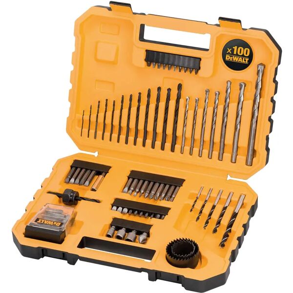 dewalt set  100 pezzi per ferro muro legno e inserti