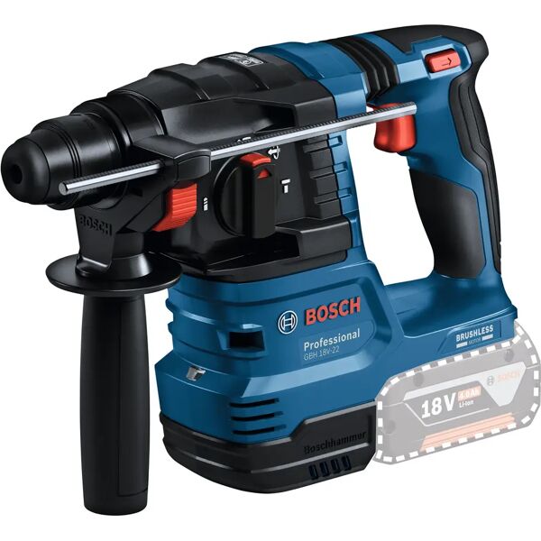 bosch tassellatore  18 v gbh 18v-22 brushless professional 2  batterie 4 ah in valigetta