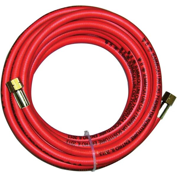 idealgas tubo gomma 10 m raccordato 3/8'' uni3128 ideale per cantieri