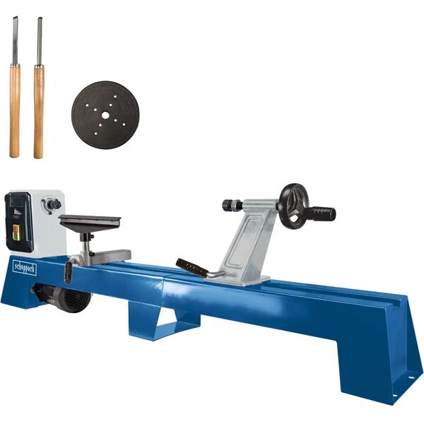 scheppach tornio legno 400 w  dm1100t m18 larghezza punta 1000 mm Ø max 350 mm peso 20 kg