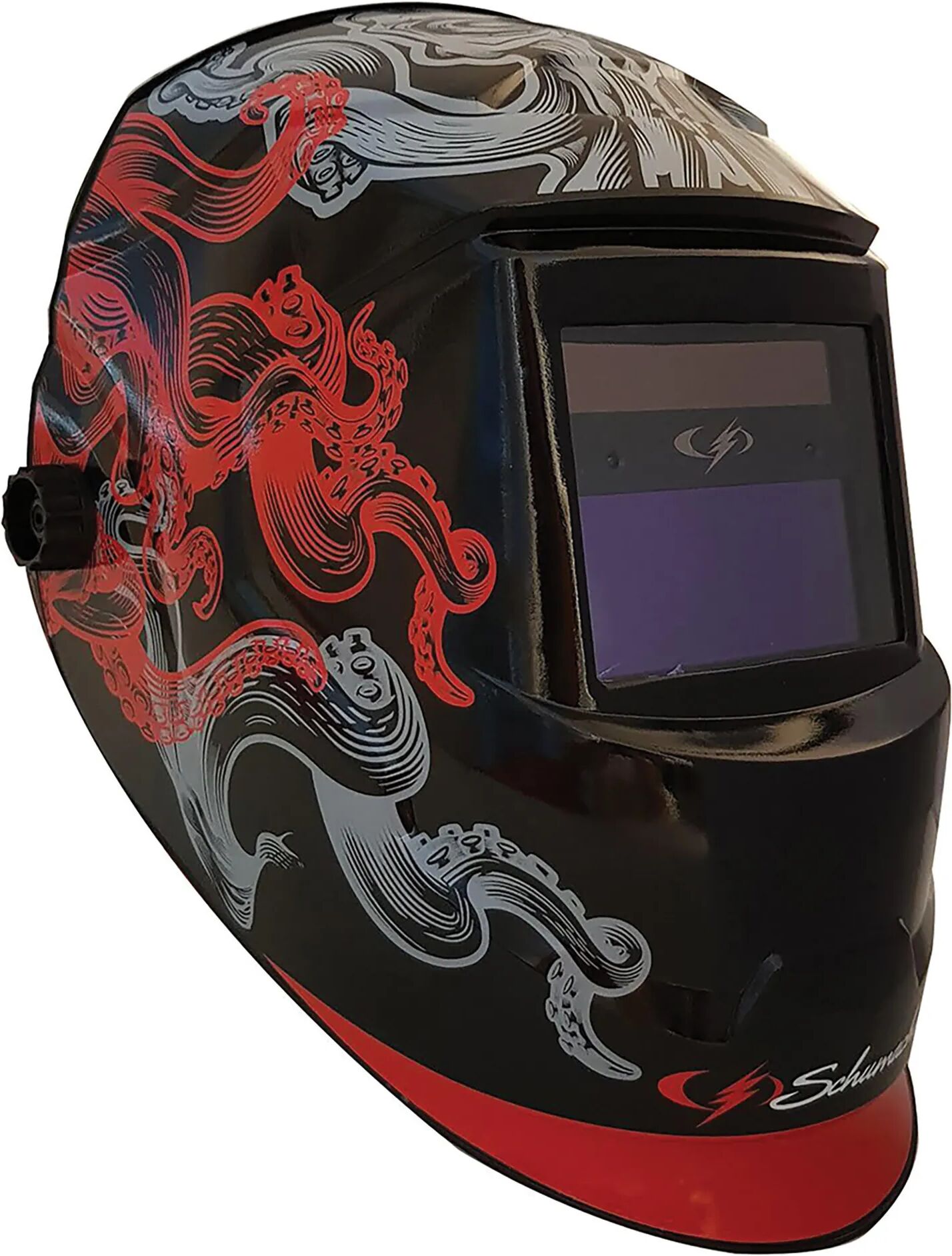 schumacher maschera casco per saldatore  lcd l1620 display 92,5x42,5 mm classe ottica 1/1/1/1